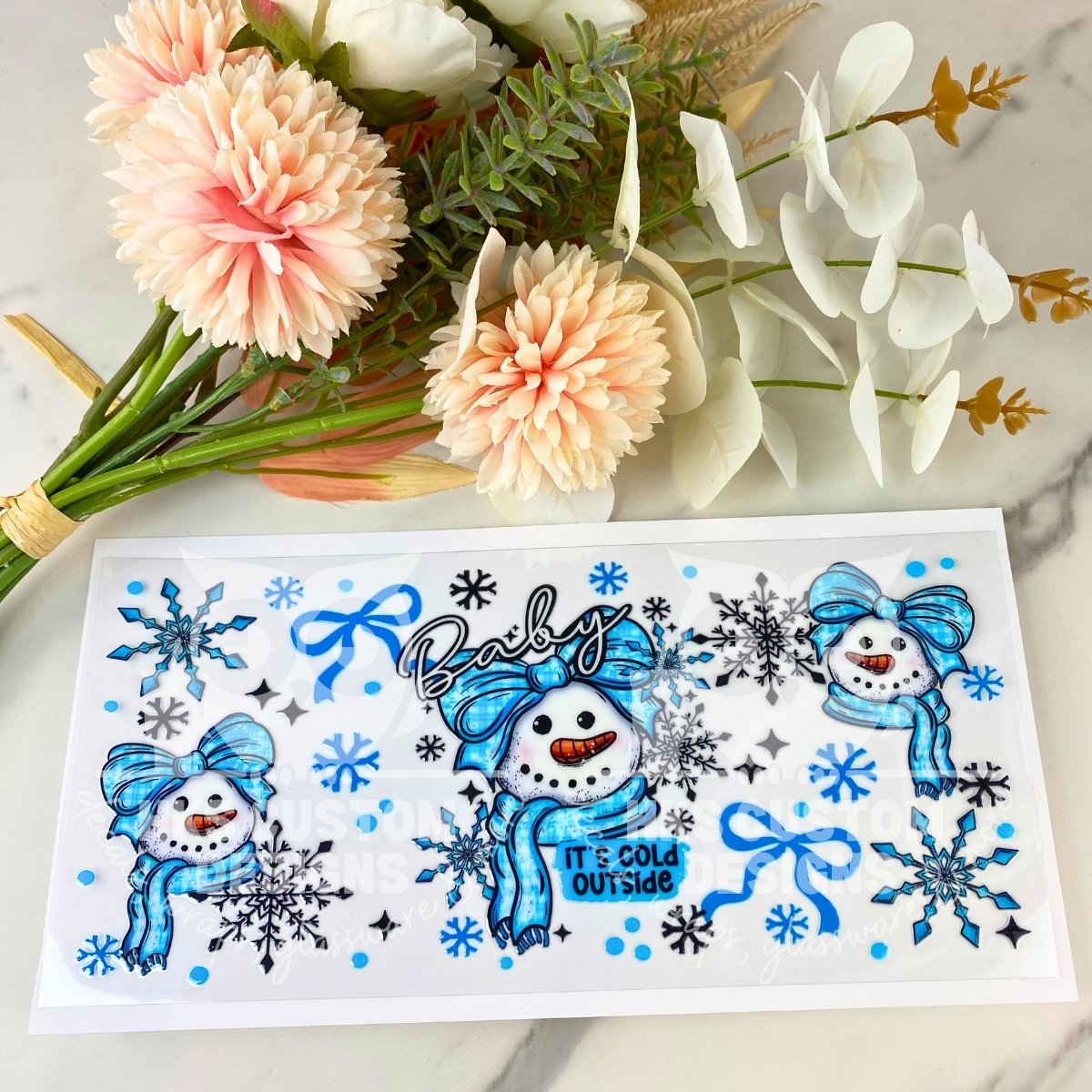 Baby It's Cold Outside | 16 oz UV DTF Wrap