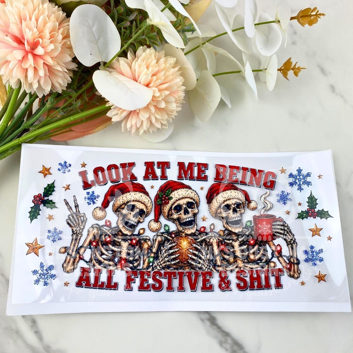 Festive | 16 oz UV DTF Wrap