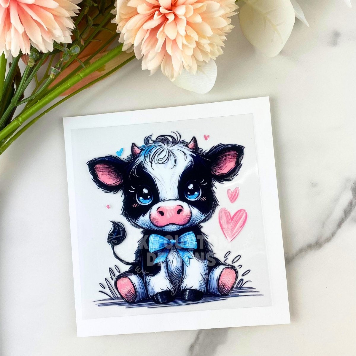 Cute Cow | 4" UV DTF Decal