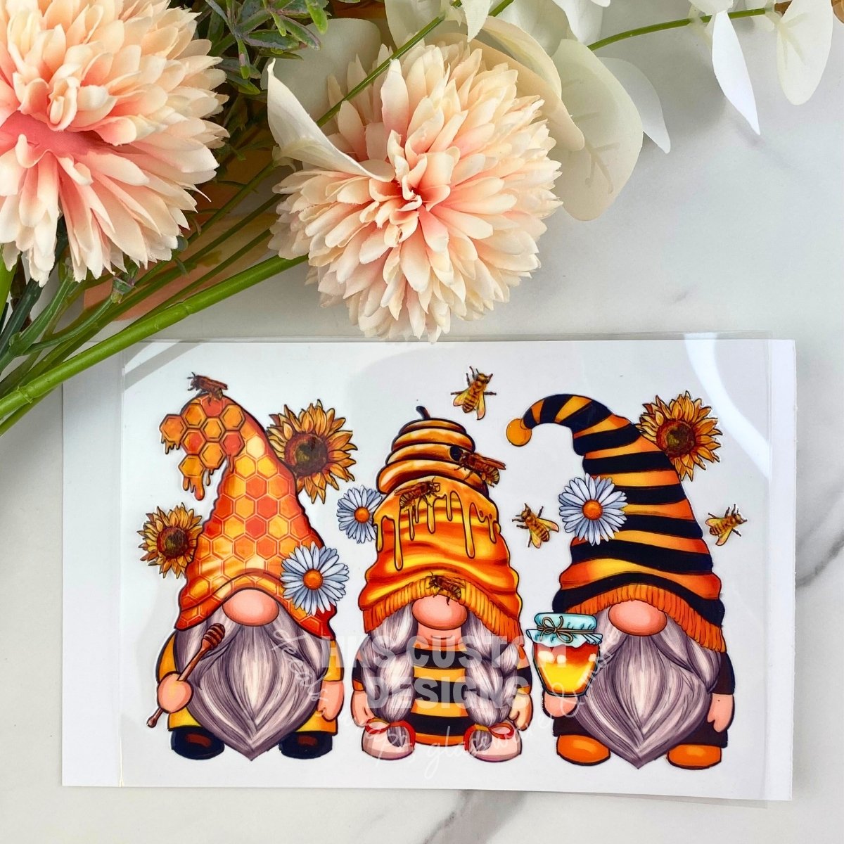 Honey Bee Gnome | 4" UV DTF Decal