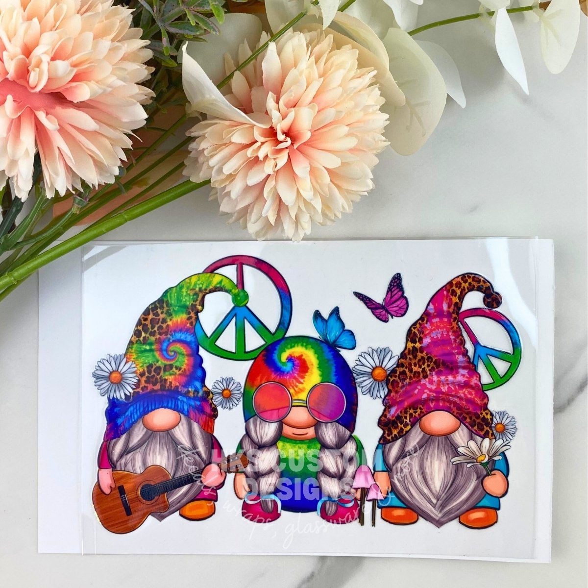 Hippie Gnome | 4" UV DTF Decal