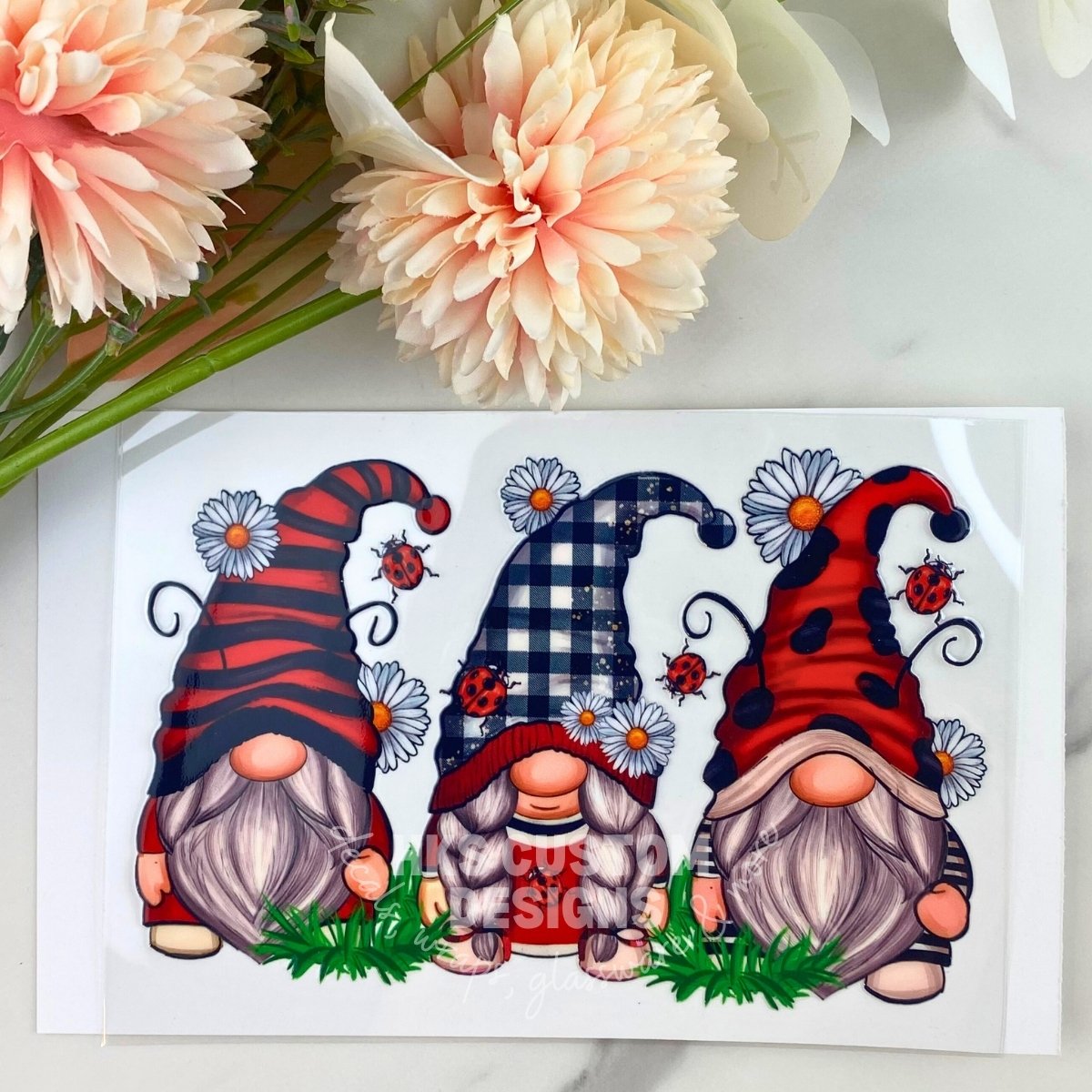 Ladybug Gnome | 4" UV DTF Decal