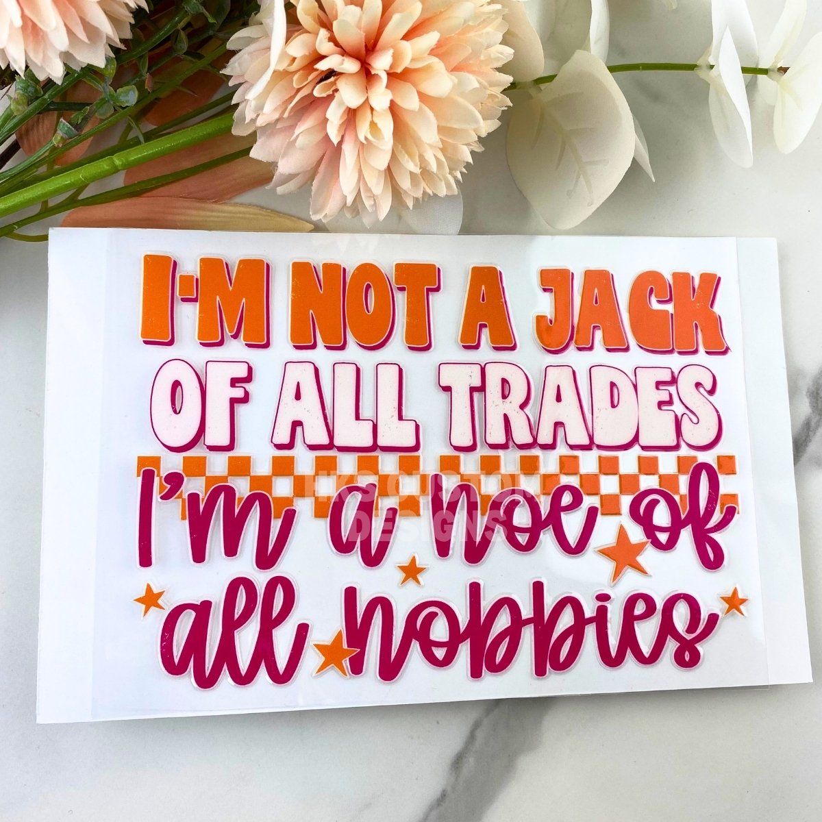 Hobbie Hoe | 4" UV DTF Decal