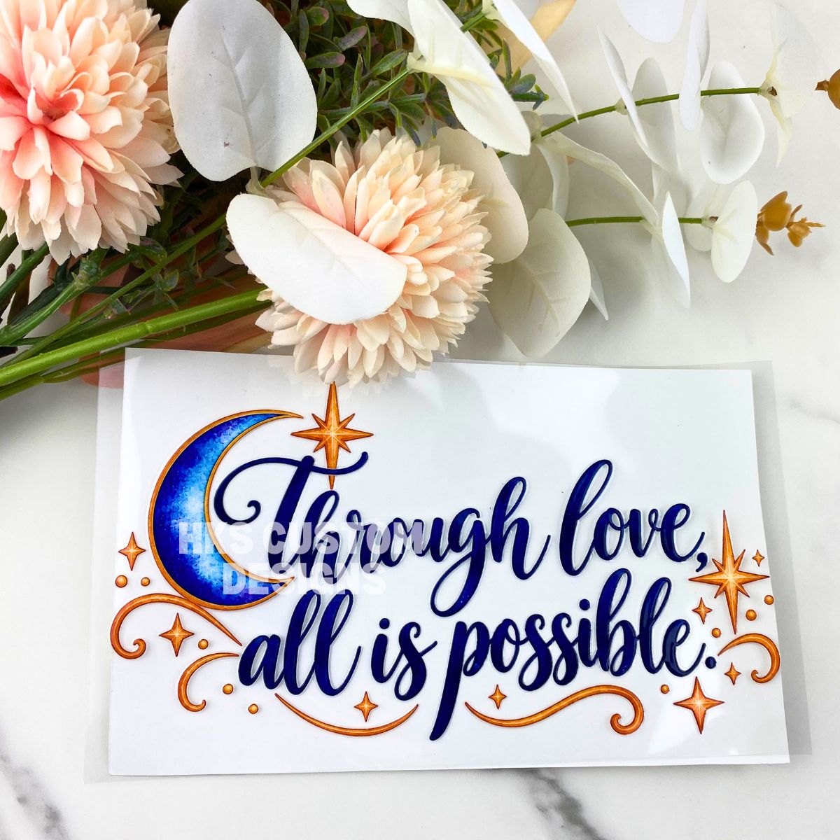Through Love | 4" UV DTF Decal