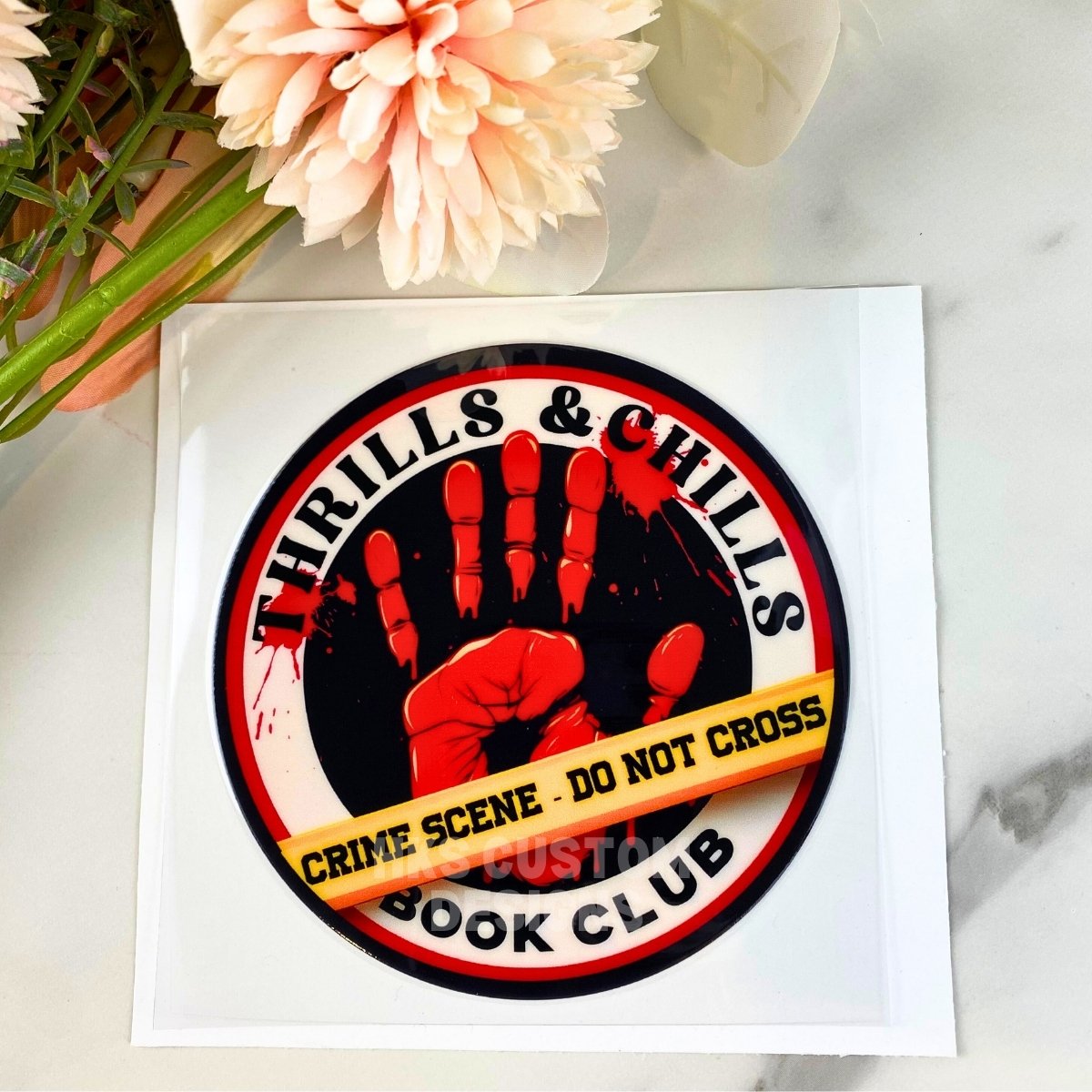 Thrills and Chills Book Club | 4" UV DTF Decal