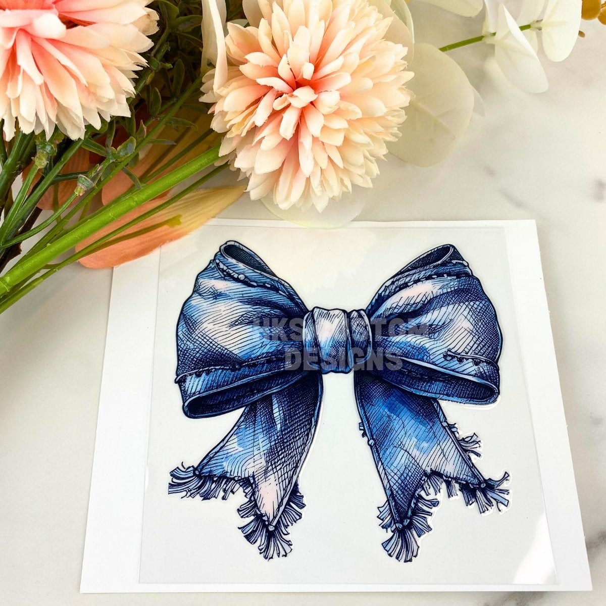 Jeans Bow | 4" UV DTF Decal