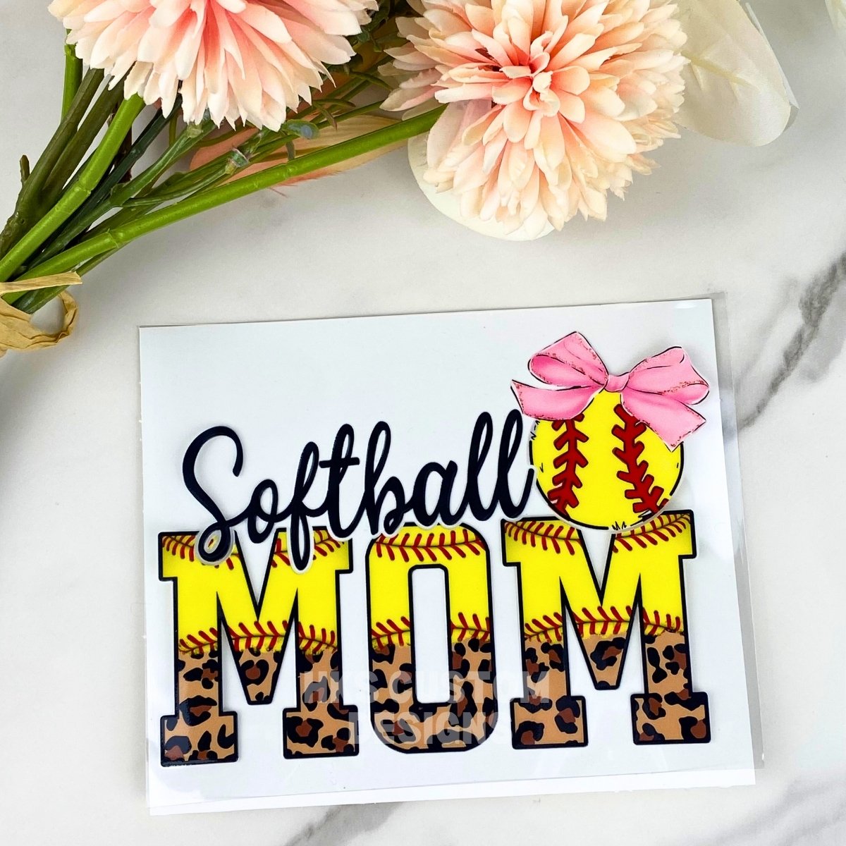 Softball Mom | 4" UV DTF Decal