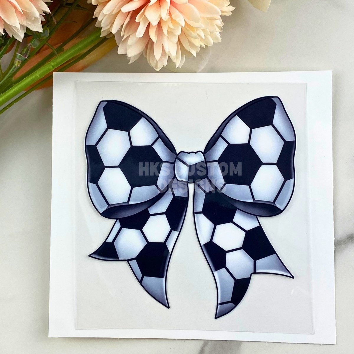 Soccer Bow | 4" UV DTF Decal