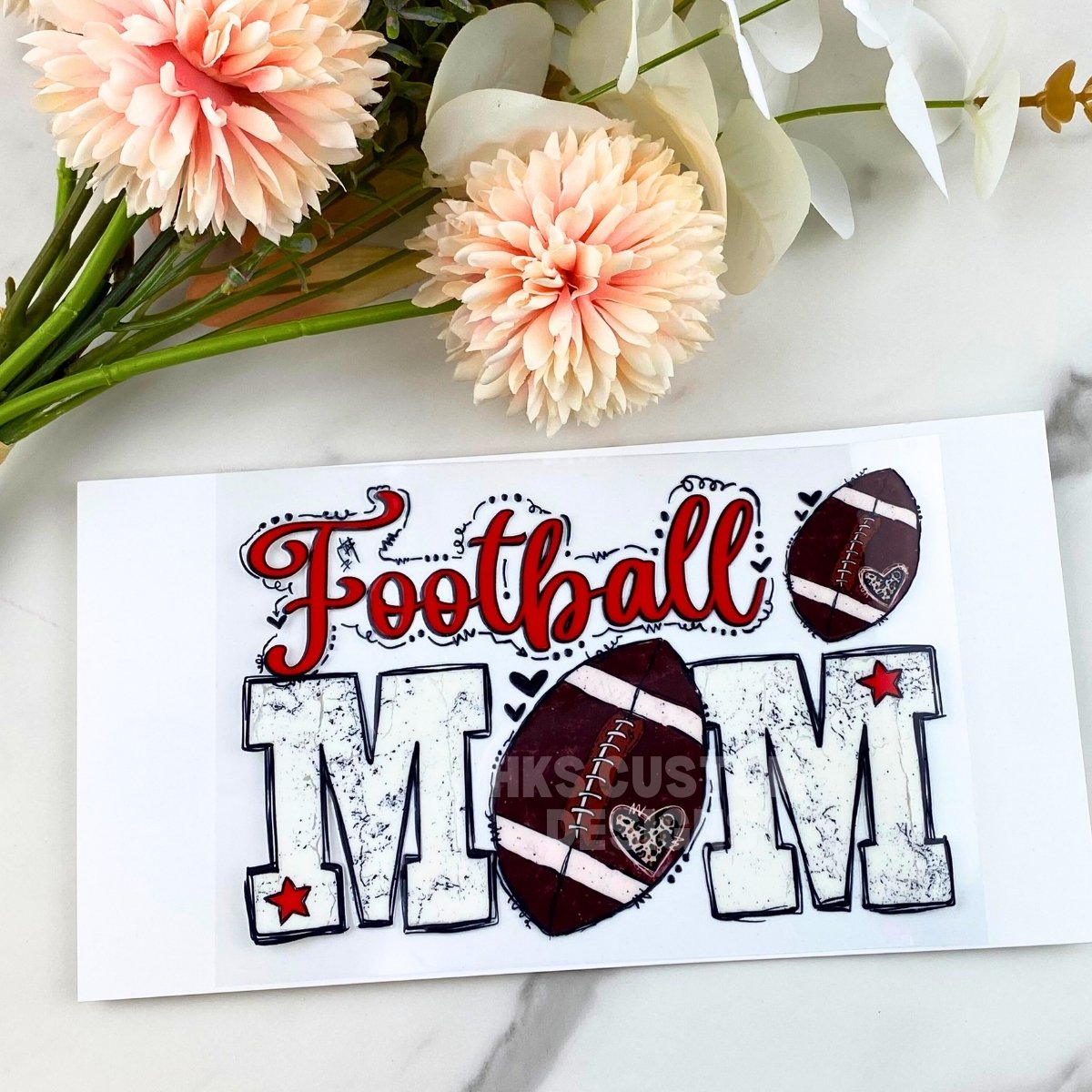 Football Mom | 4" UV DTF Decal
