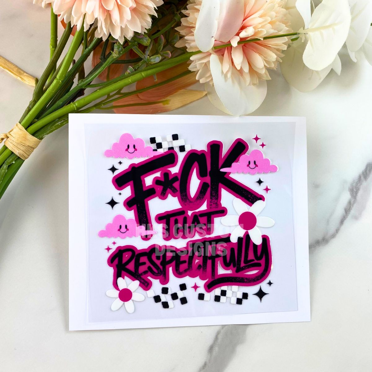 F That | 4" UV DTF Decal