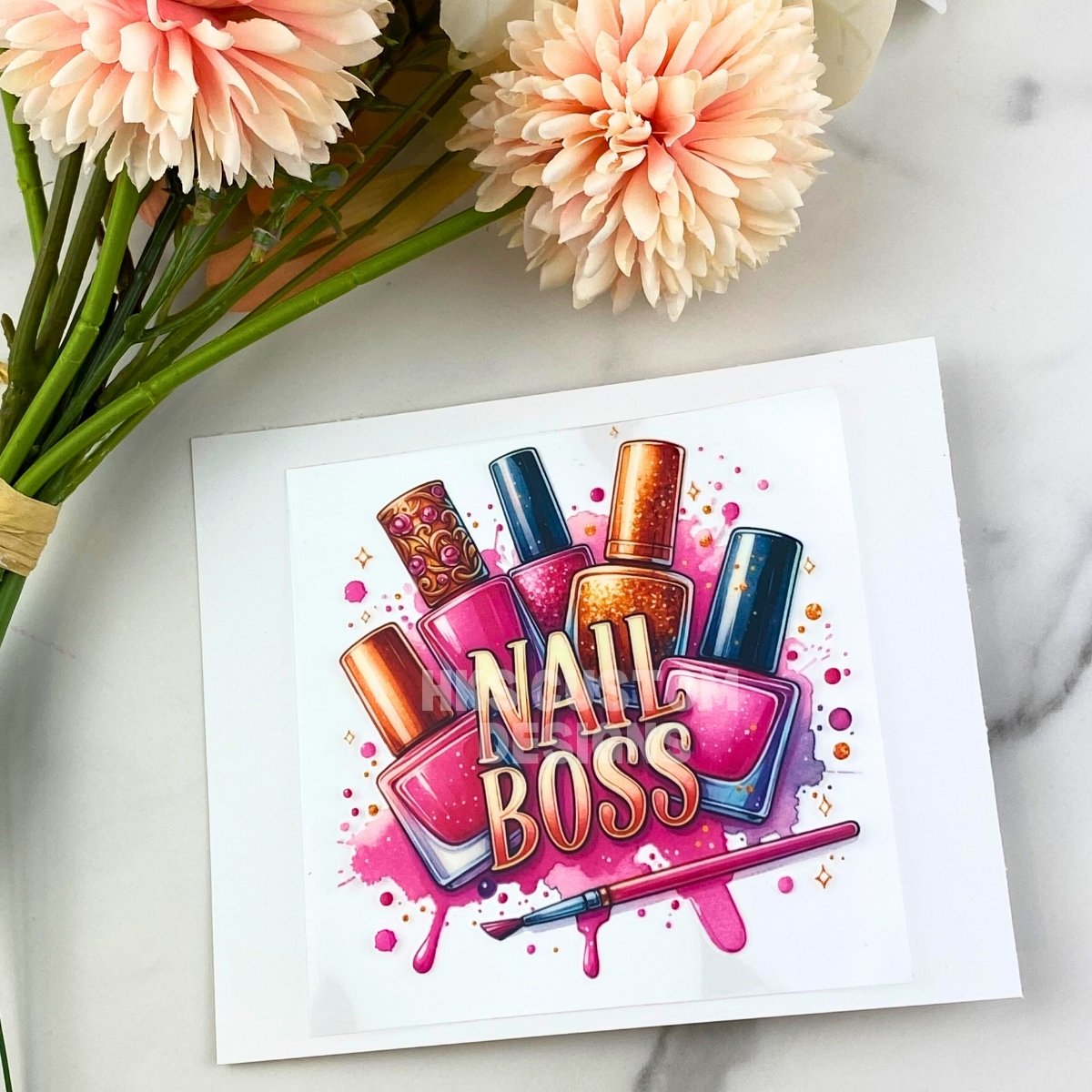 Nail Boss | 4" UV DTF Decal