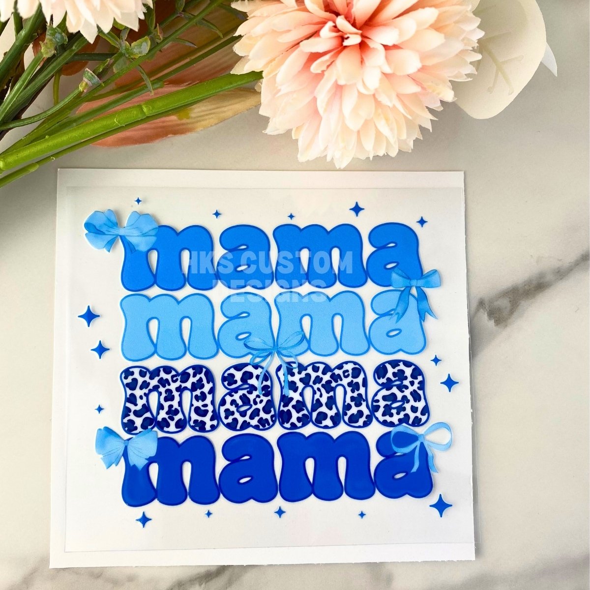 Blue Mama | 4" UV DTF Decal