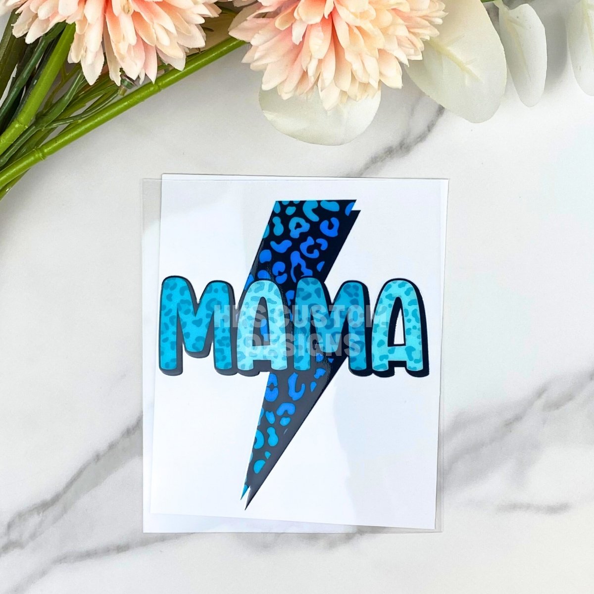 Mama (blue) | 4" UV DTF Decal