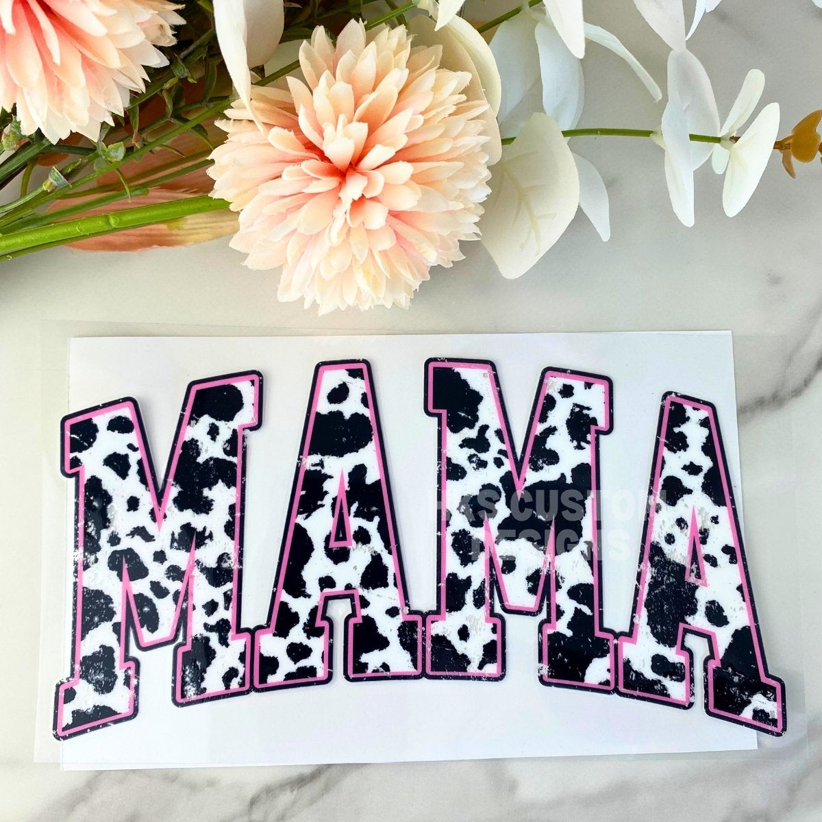 Mama Cow Print | 4" UV DTF Decal
