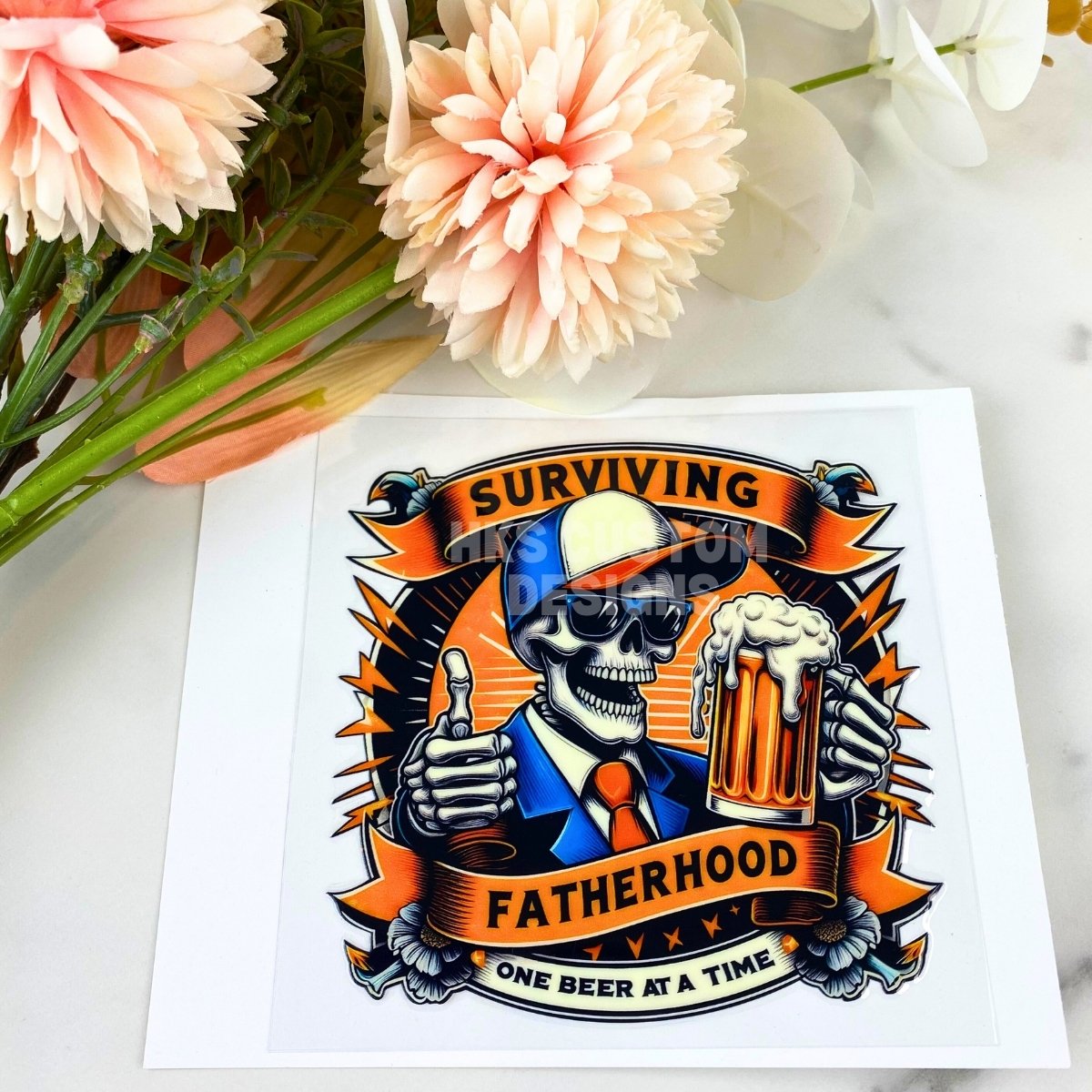 Surviving Fatherhood | 4" UV DTF Decal