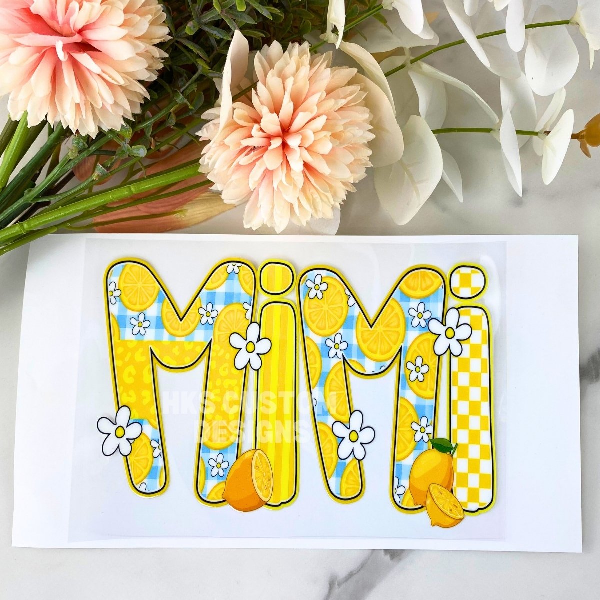 Yellow MiMi | 4" UV DTF Decal