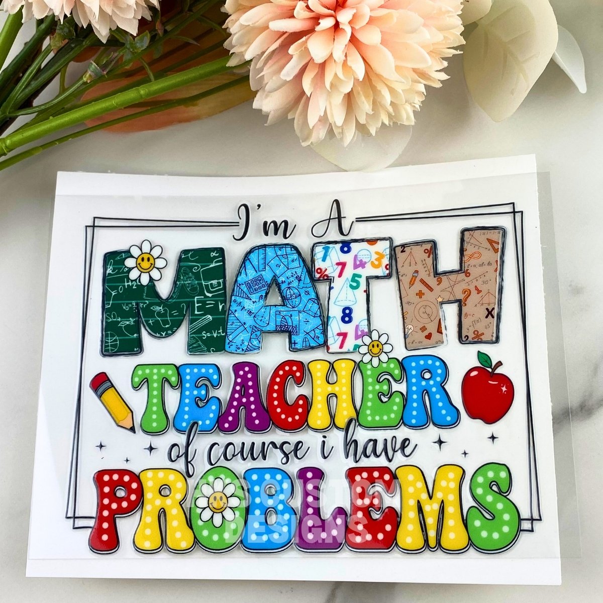 Math Teacher | 4" UV DTF Decal