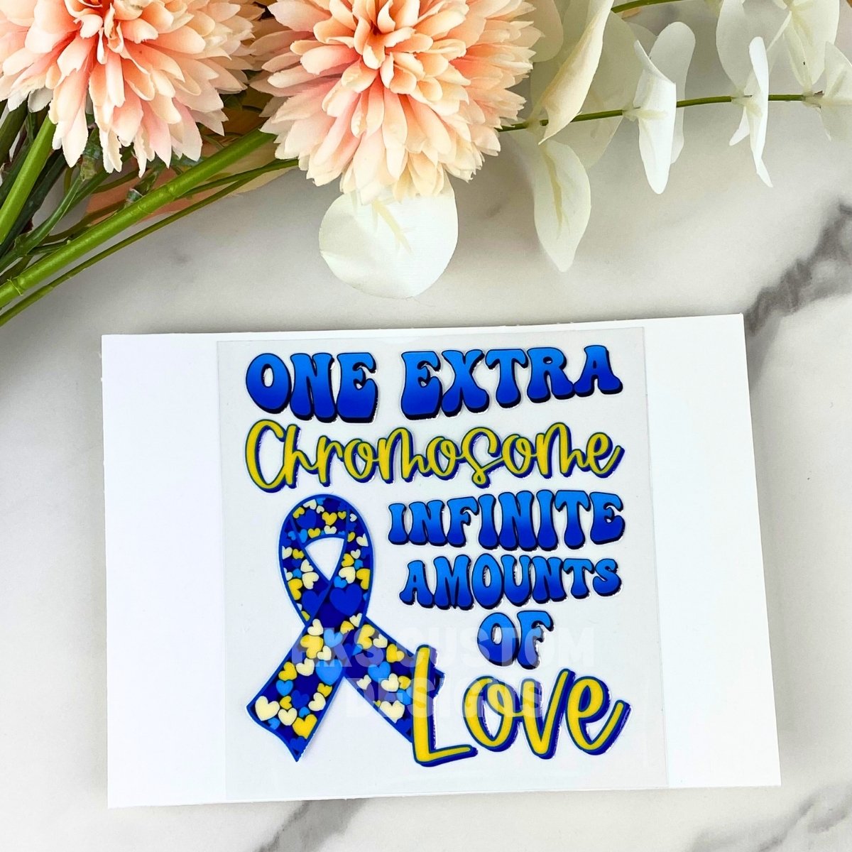 One Extra Chromosome | 4" UV DTF Decal