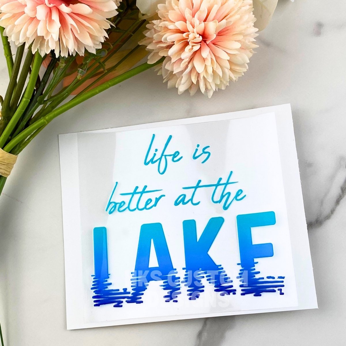Life is Better at the Lake | 4" UV DTF Decal