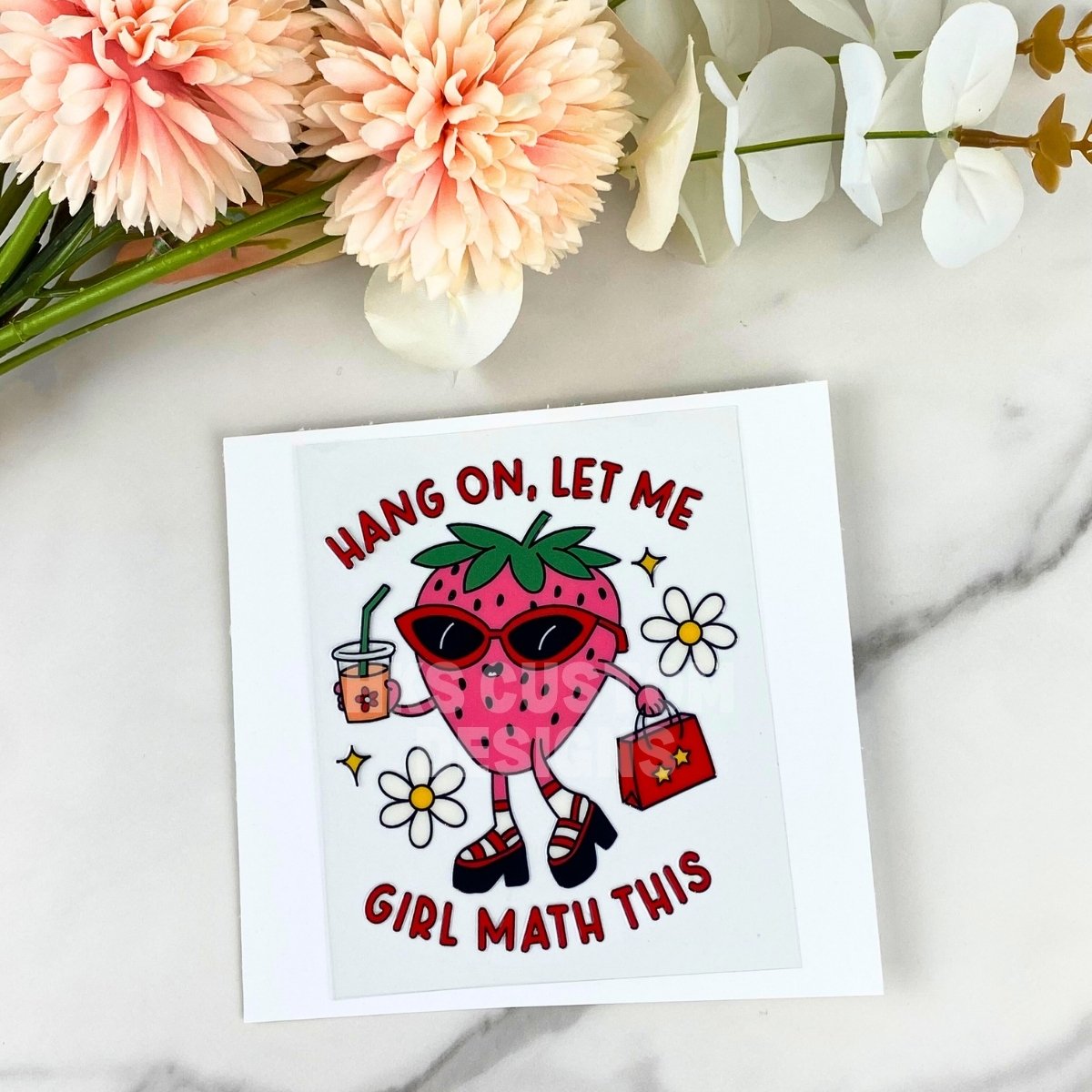 Girl Math | 4" UV DTF Decal