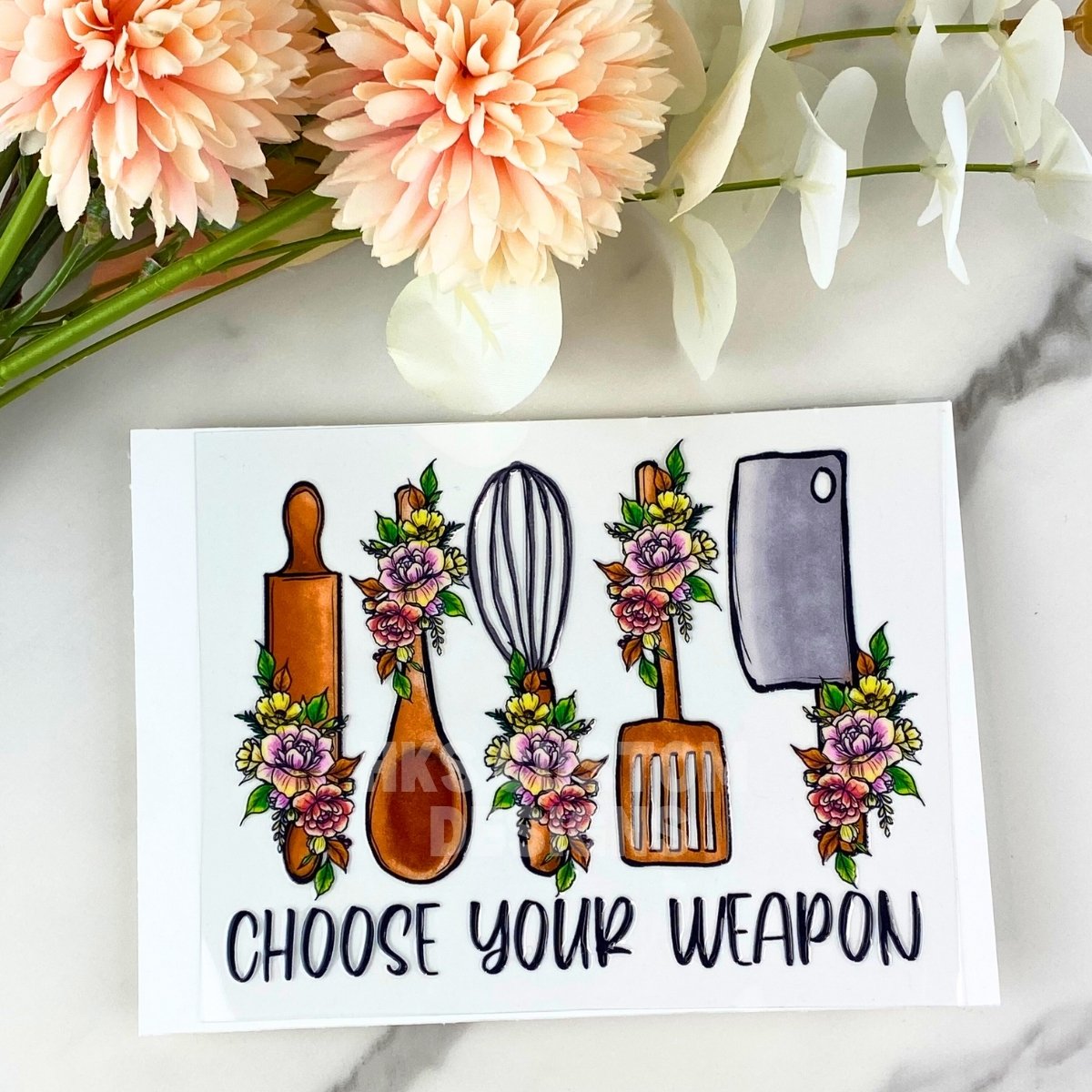 Choose your weapon | 4" UV DTF Decal