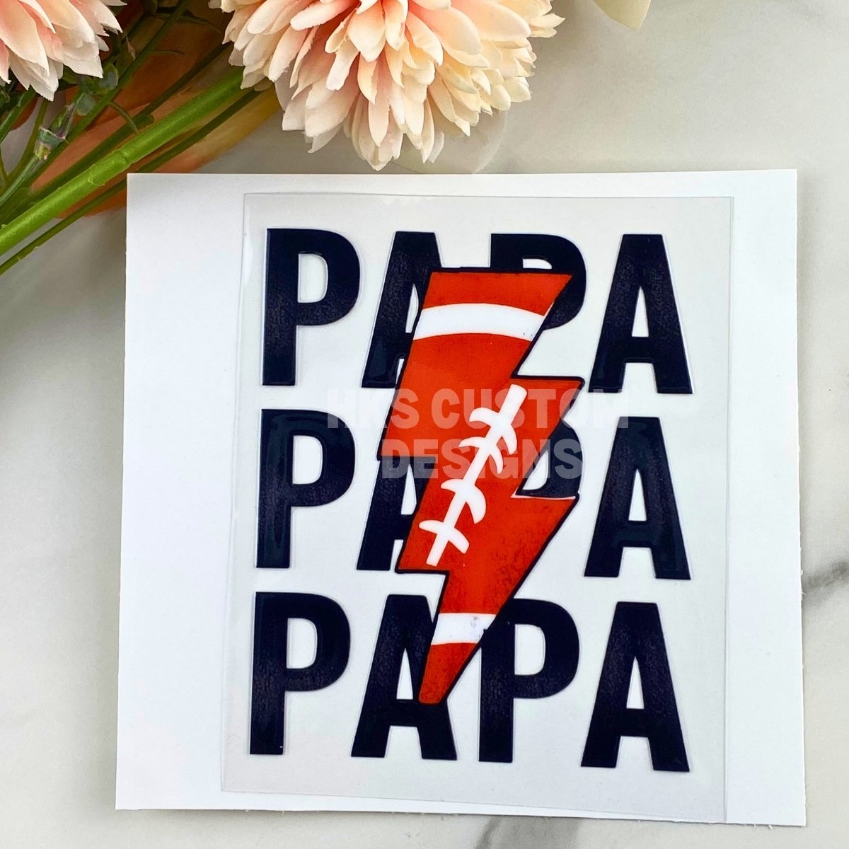 Football Papa | 4" UV DTF Decal