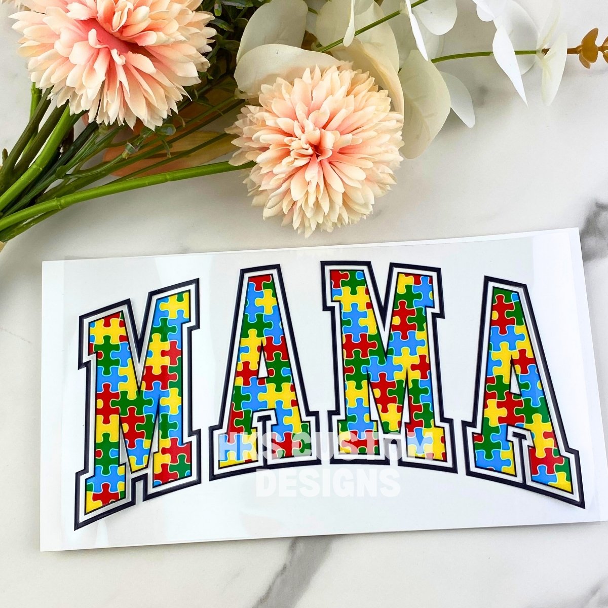 MAMA (puzzle pieces) | 4" UV DTF Decal