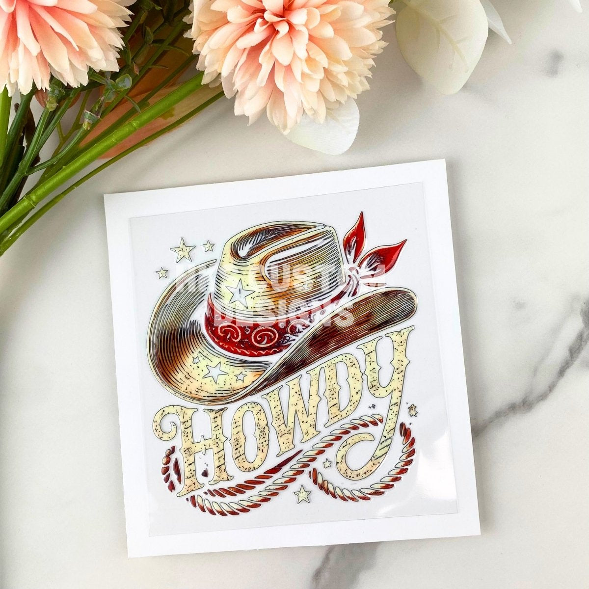 Howdy2 | 4" UV DTF Decal