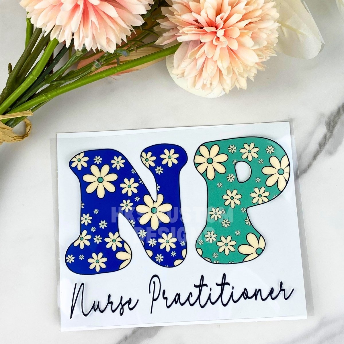 NP Nurse Practitioner | 4" UV DTF Decal