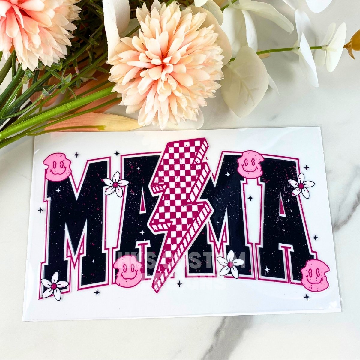 Mama Lightning Bolt | 4" UV DTF Decal