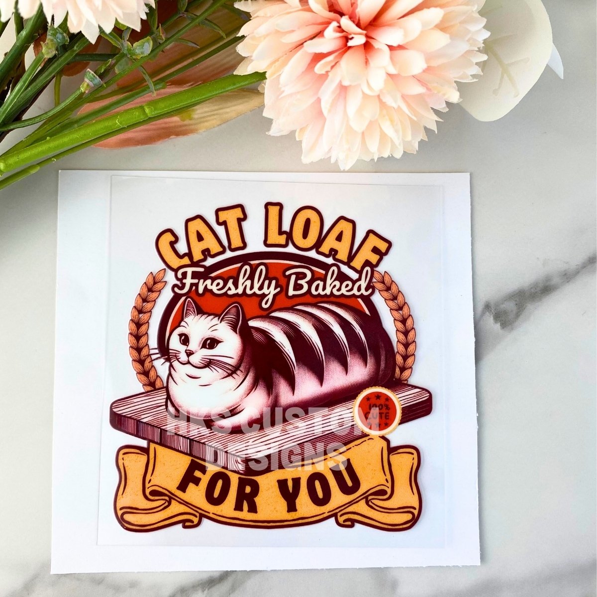Cat Loaf | 4" UV DTF Decal