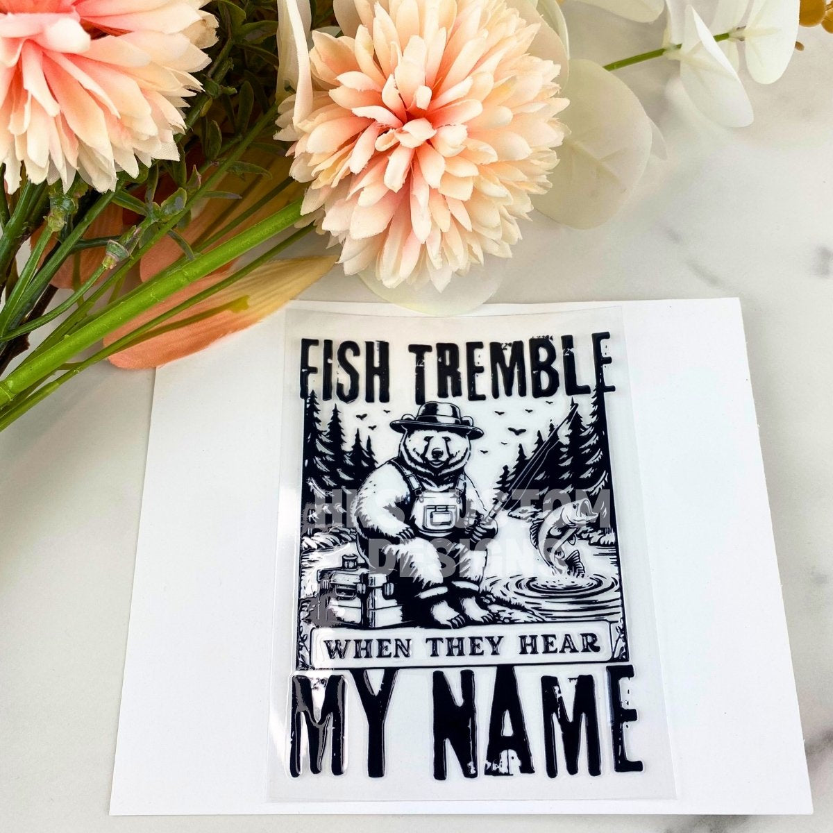 Fish Tremble | 4" UV DTF Decal