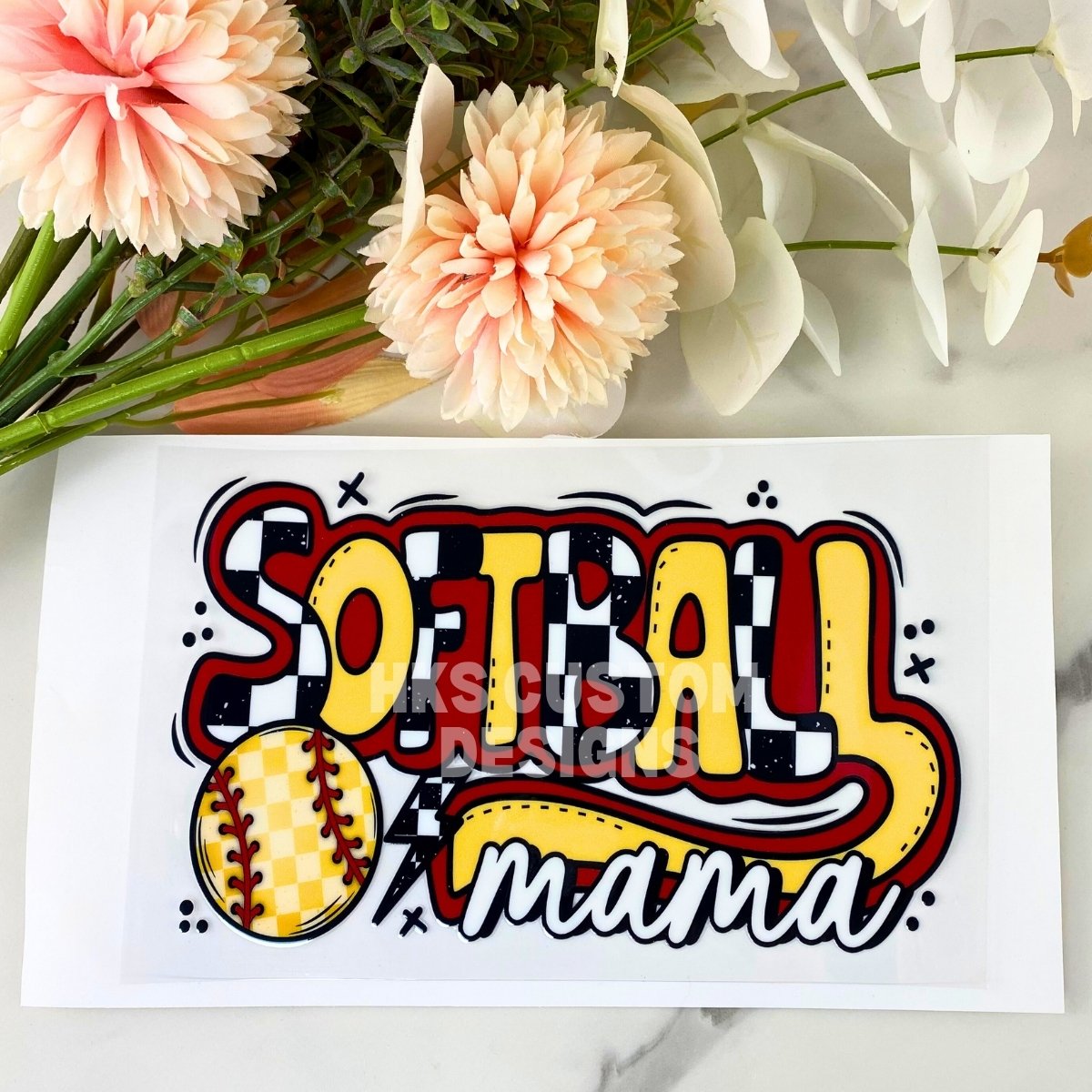 Softball Mama | 4" UV DTF Decal