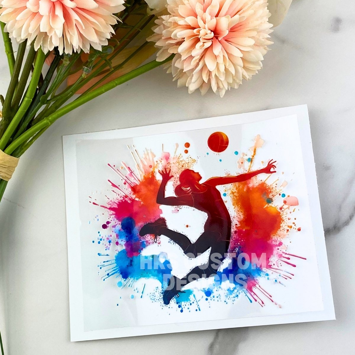 Volleyball | 4" UV DTF Decal