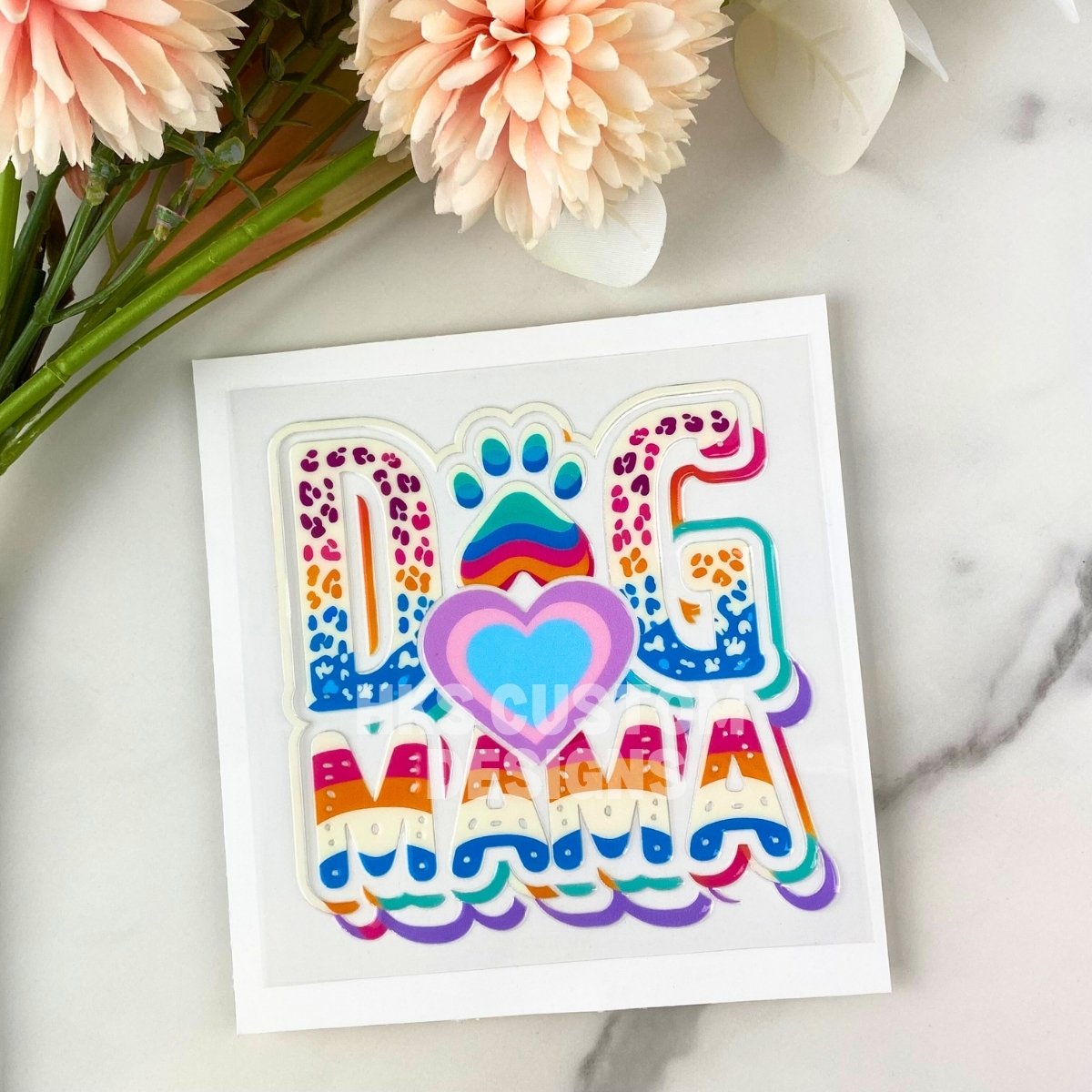 Dog Mama (Colorful) | 4" UV DTF Decal