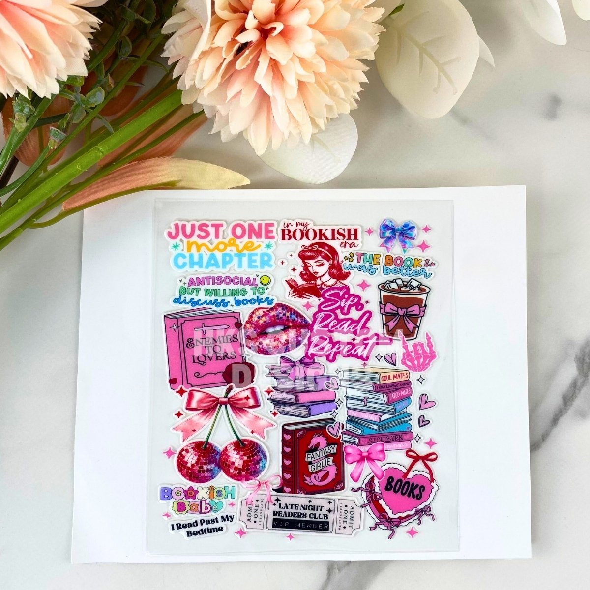 Bookish Compilation | 4" UV DTF Decal