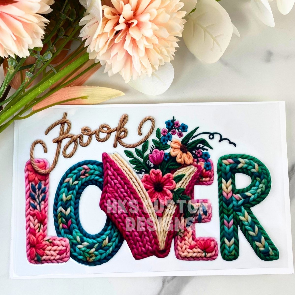 Book Lover Faux Yarn | 4" UV DTF Decal