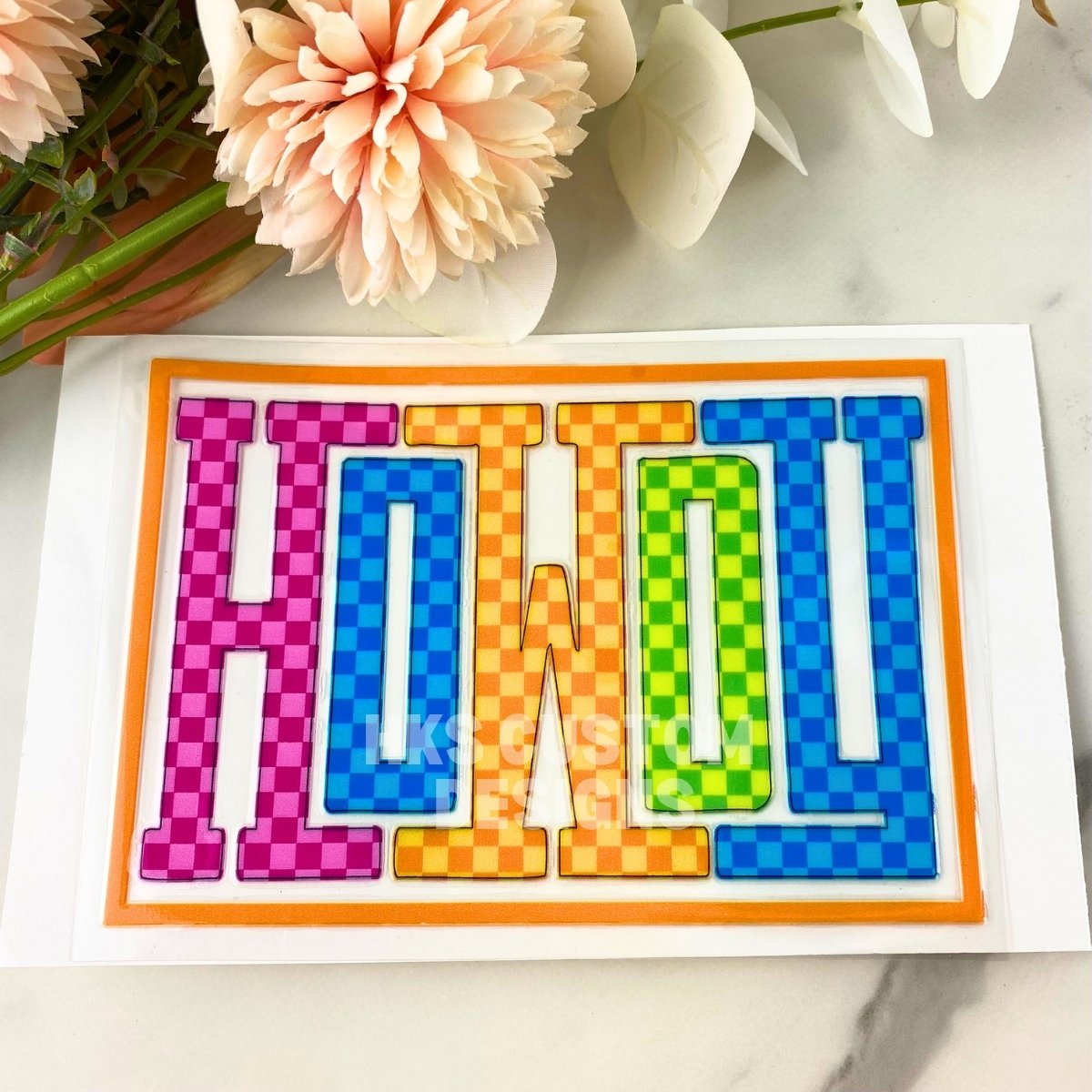 Howdy3 | 4" UV DTF Decal