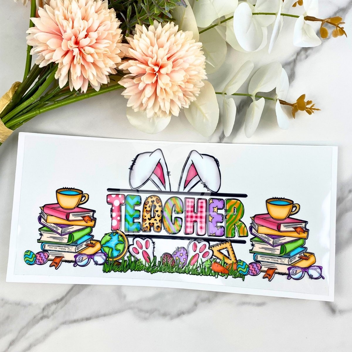Teacher (Easter) | 16 oz UV DTF Wrap