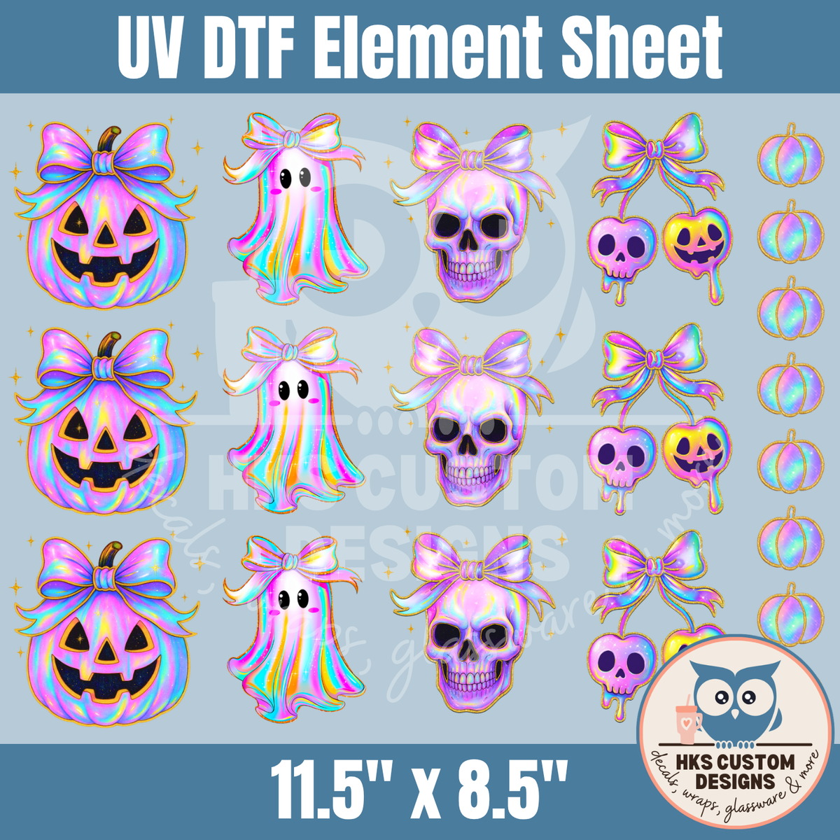 Iridescent Halloween1 | Element Sheet