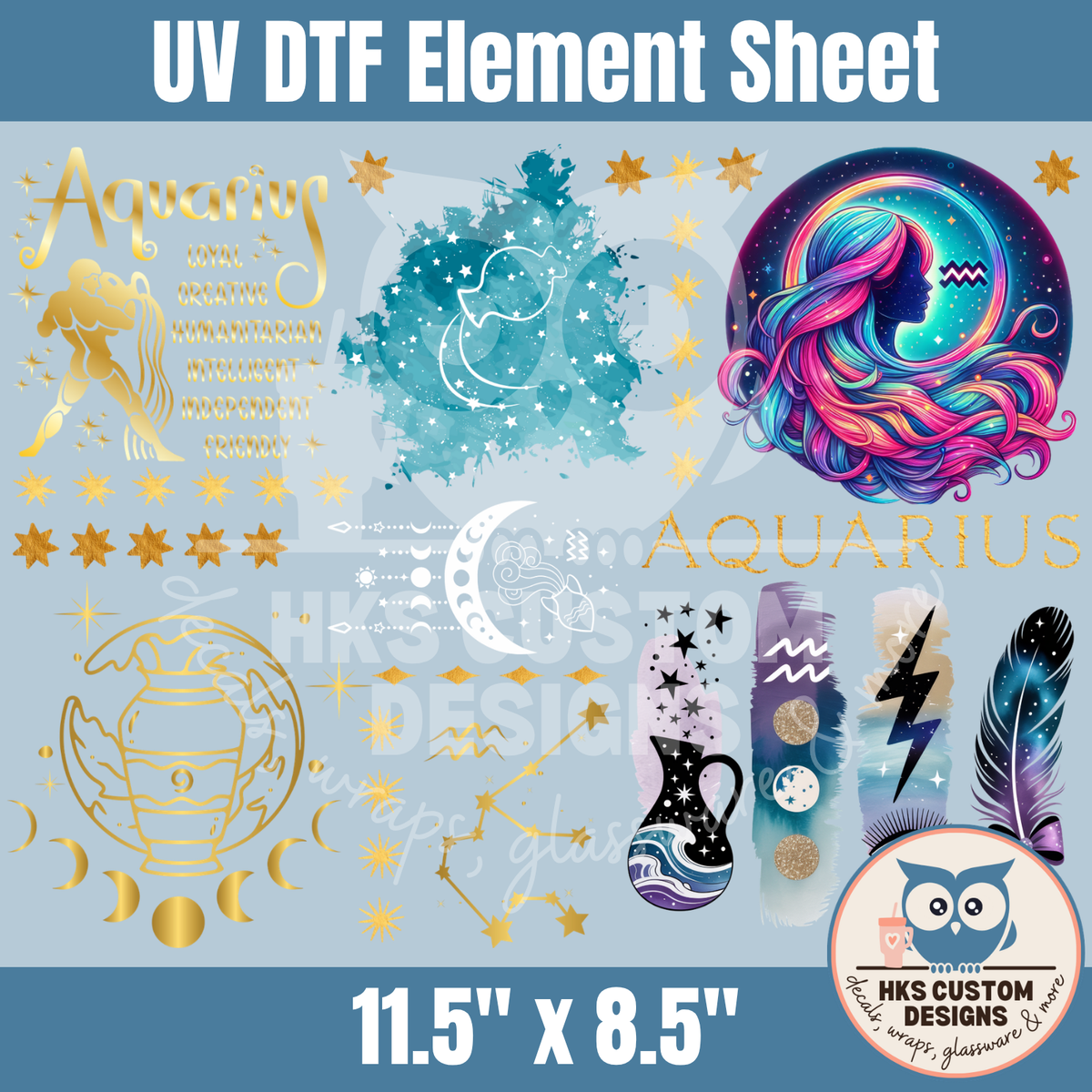 Aquarius Zodiac | Element Sheet