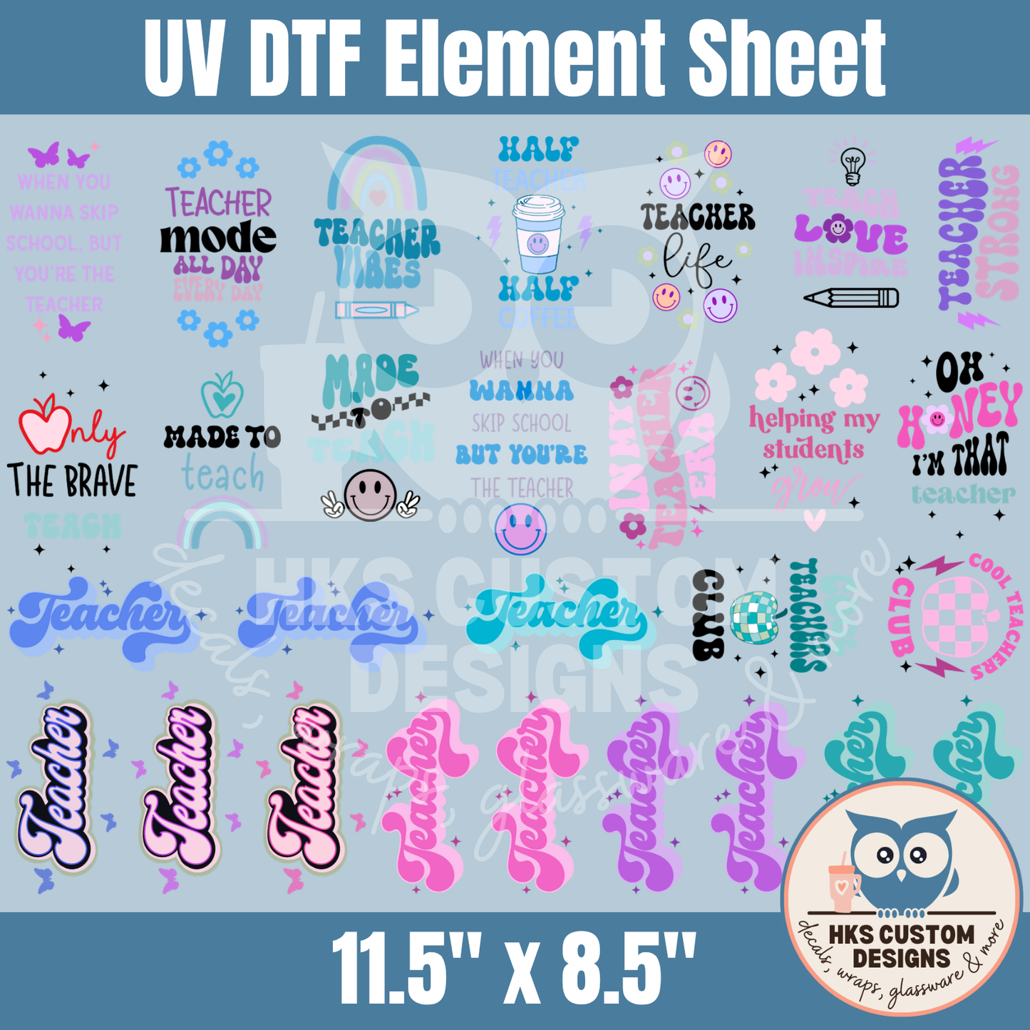 Teacher Hotel Keychains | Element Sheet
