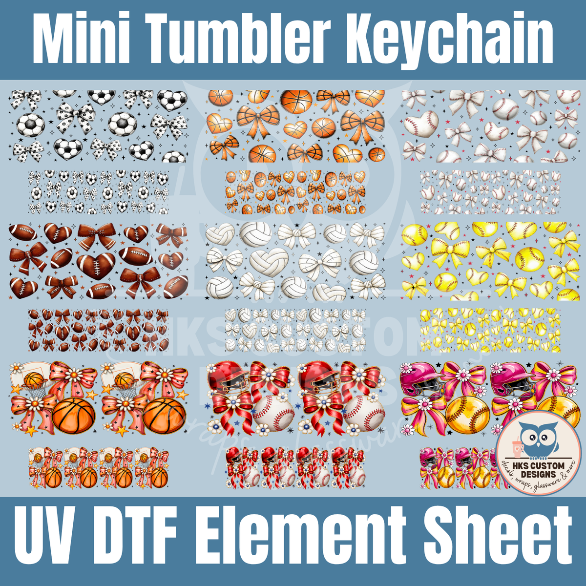 Sports Mini Tumbler | Element Sheet