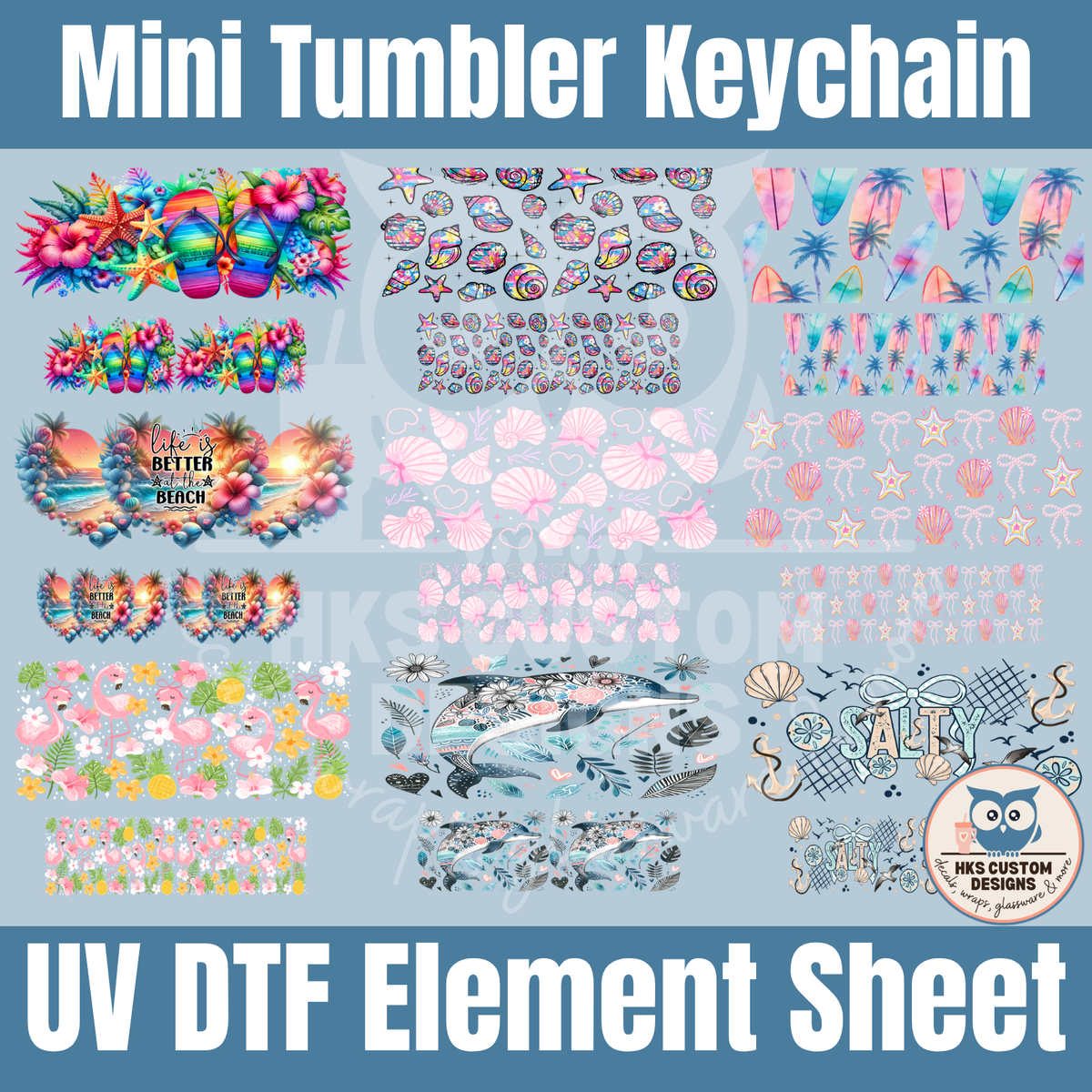 Beach Mini Tumbler | Element Sheet