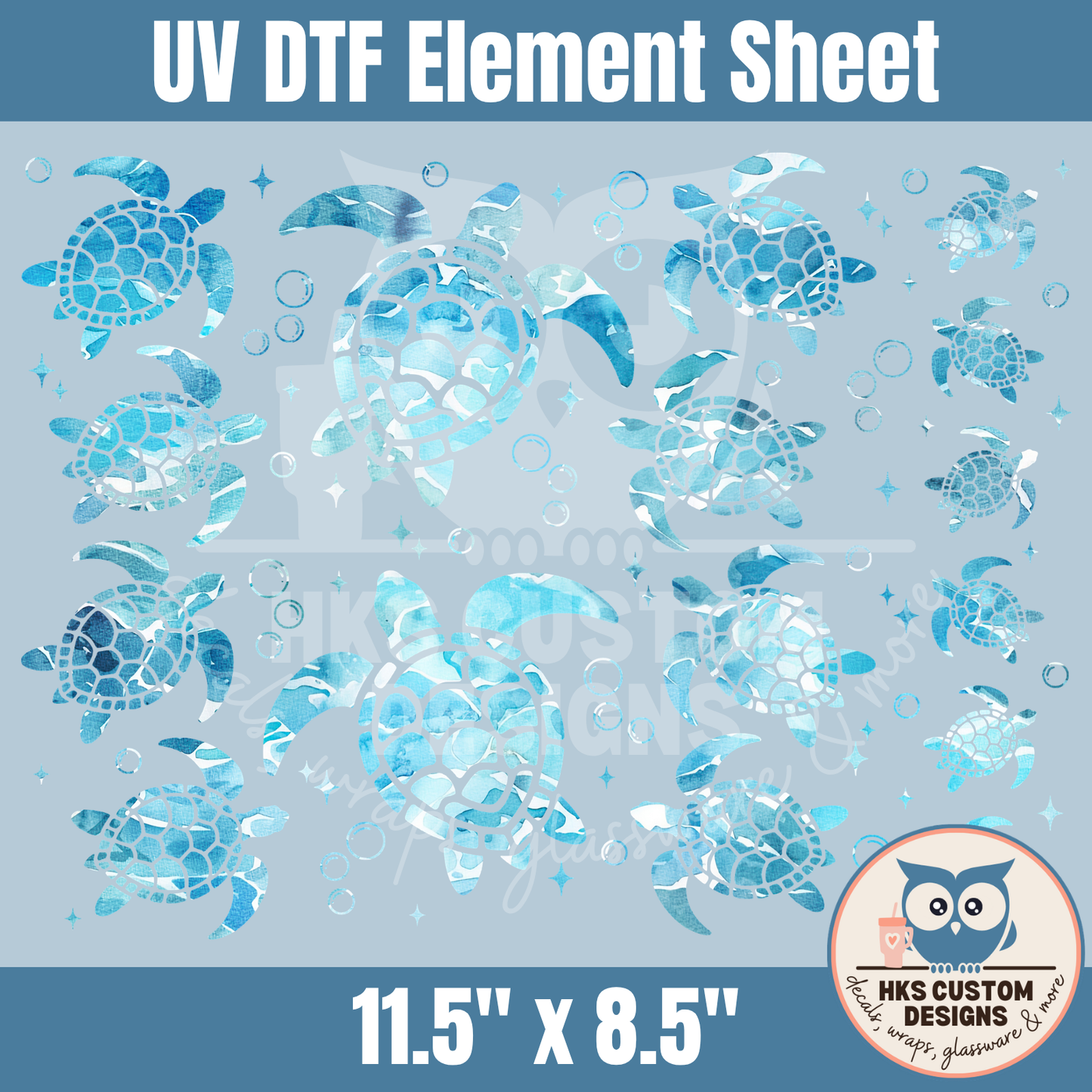 Light Blue Turtles | Element Sheet