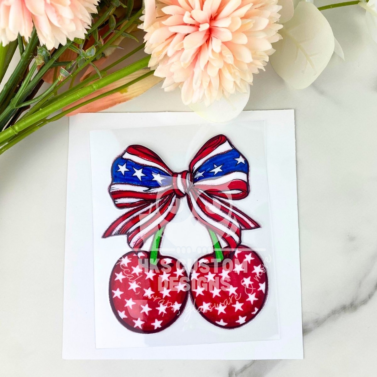 USA Cherry | 4" UV DTF Decal