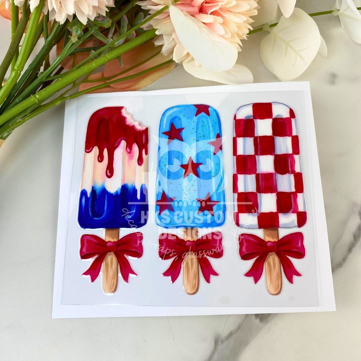 USA Popsicle | 4" UV DTF Decal