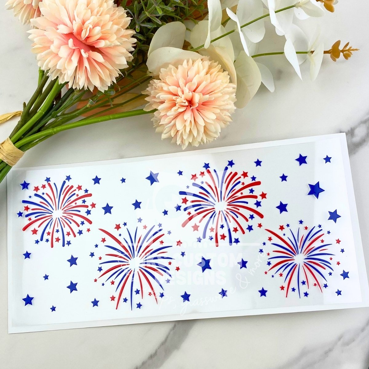 Fireworks | 16 oz UV DTF Wrap