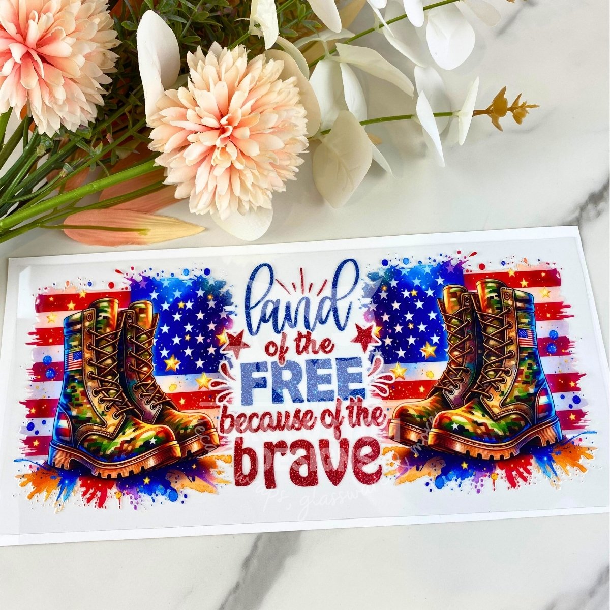 Land of the Free | 16 oz UV DTF Wrap