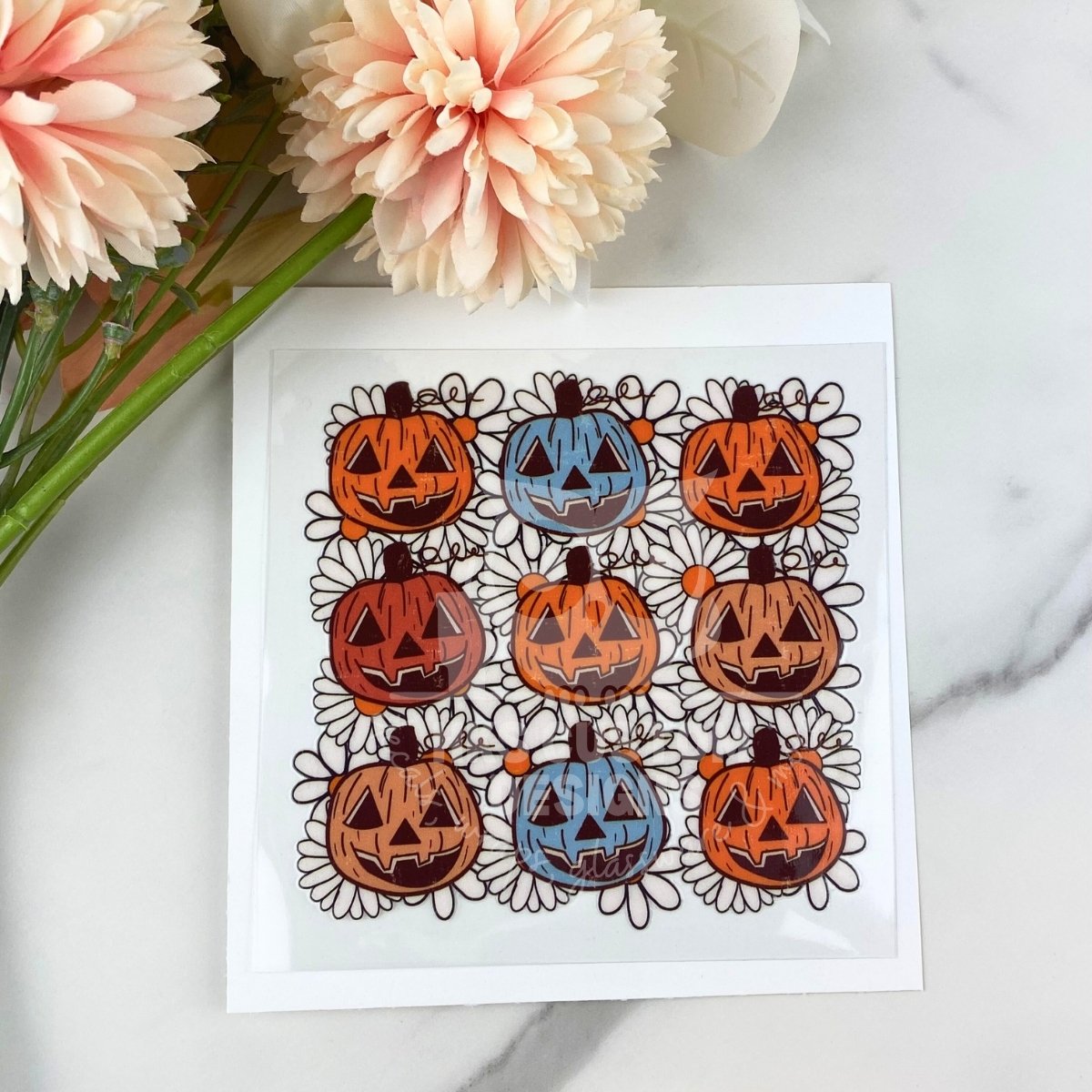 9 Pumpkins | 4" UV DTF Decal